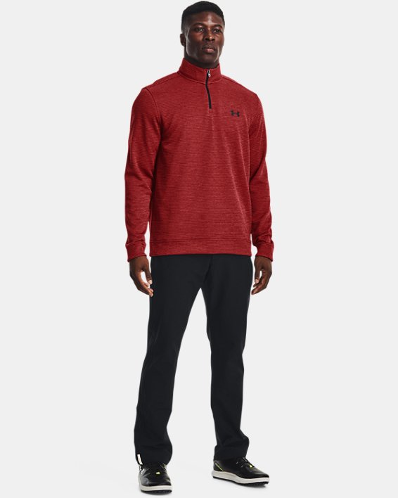 Men's UA Storm SweaterFleece ¼ Zip, Red, pdpMainDesktop image number 2